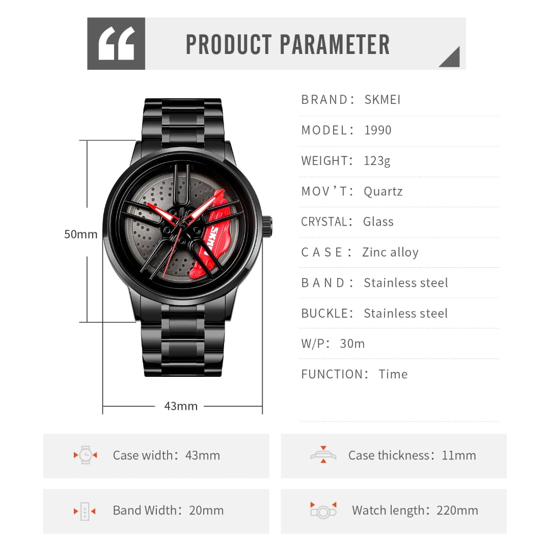 ⌚ MONTRE ROUGE SPORT TURBO™